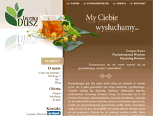 Tablet Screenshot of lecznicadusz.pl